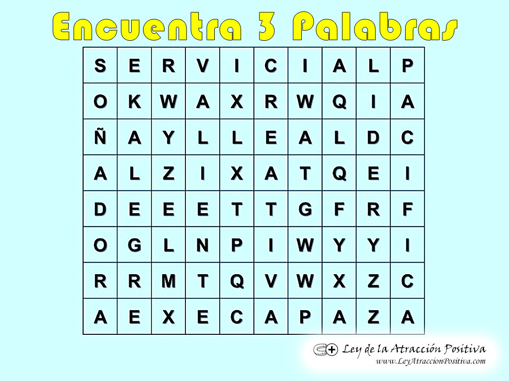 Test de Personalidad: Sopa de Letras