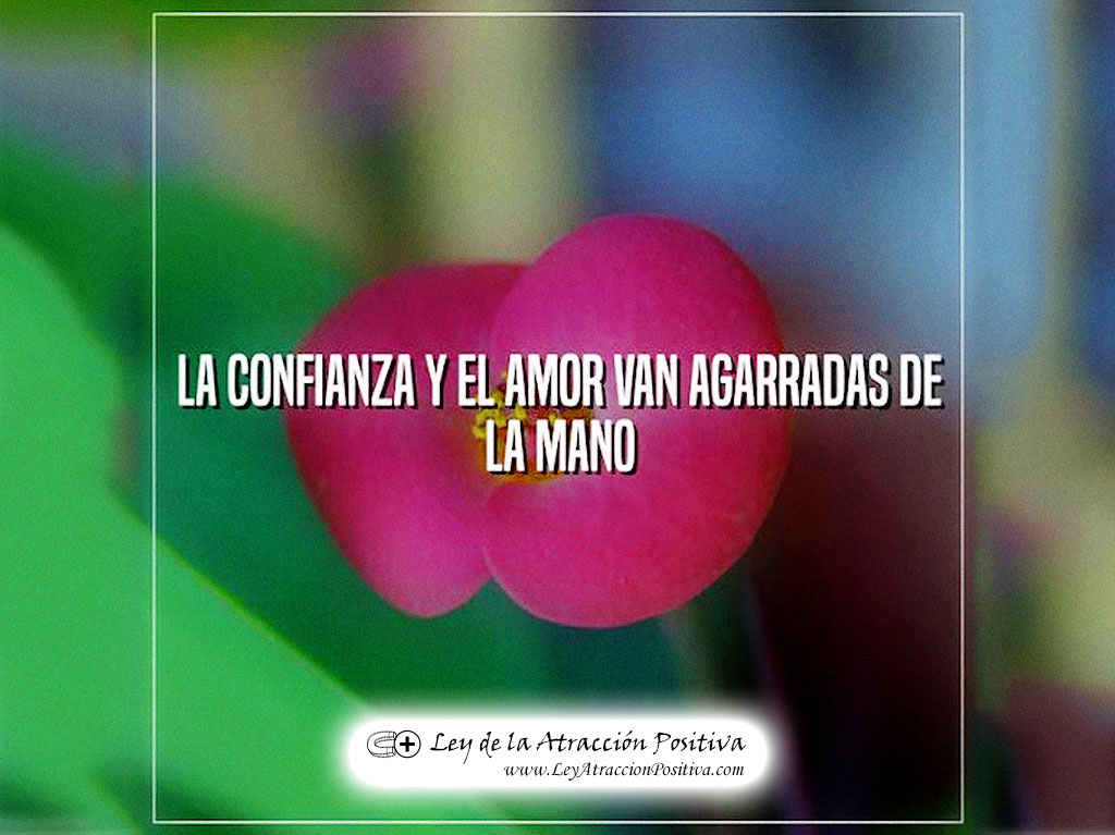"La Confianza y el Amor van agarrados de la mano."