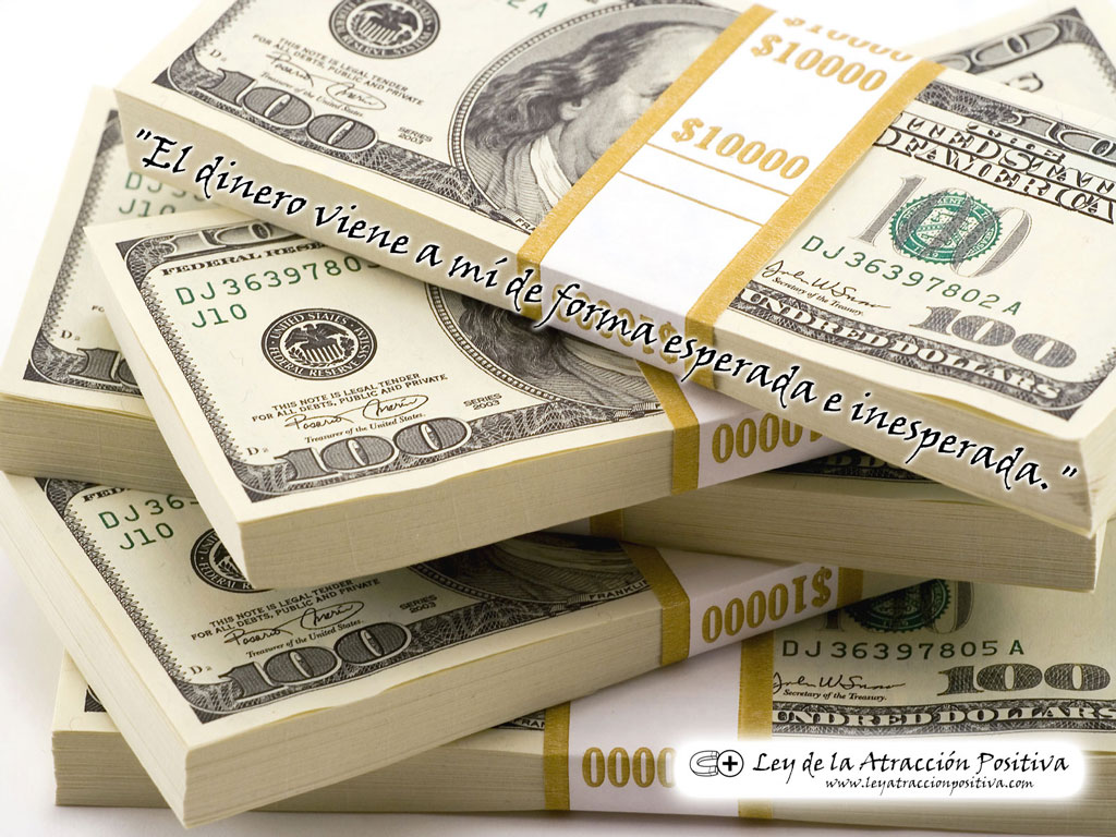 Decretos y Afirmaciones para Atraer Dinero: El dinero viene a mí de forma esperada e inesperada.