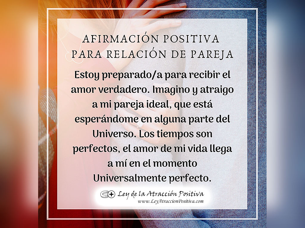 Afirmaciones Positivas para la Relación de Pareja