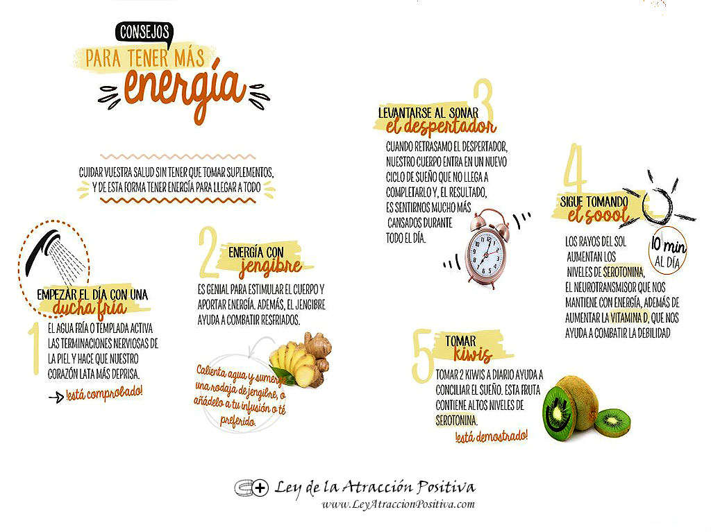 Consejos para tener más energía