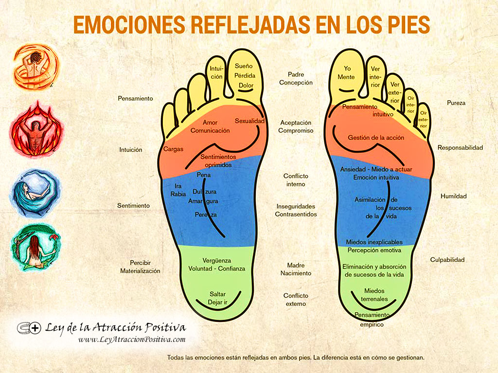 Emociones reflejadas en los pies