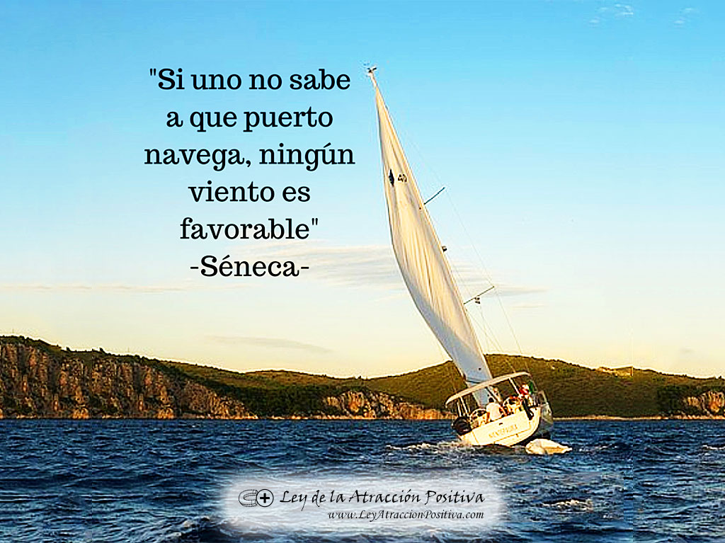 Si uno no sabe a qué puerto navega, ningún viento es favorable. Séneca.