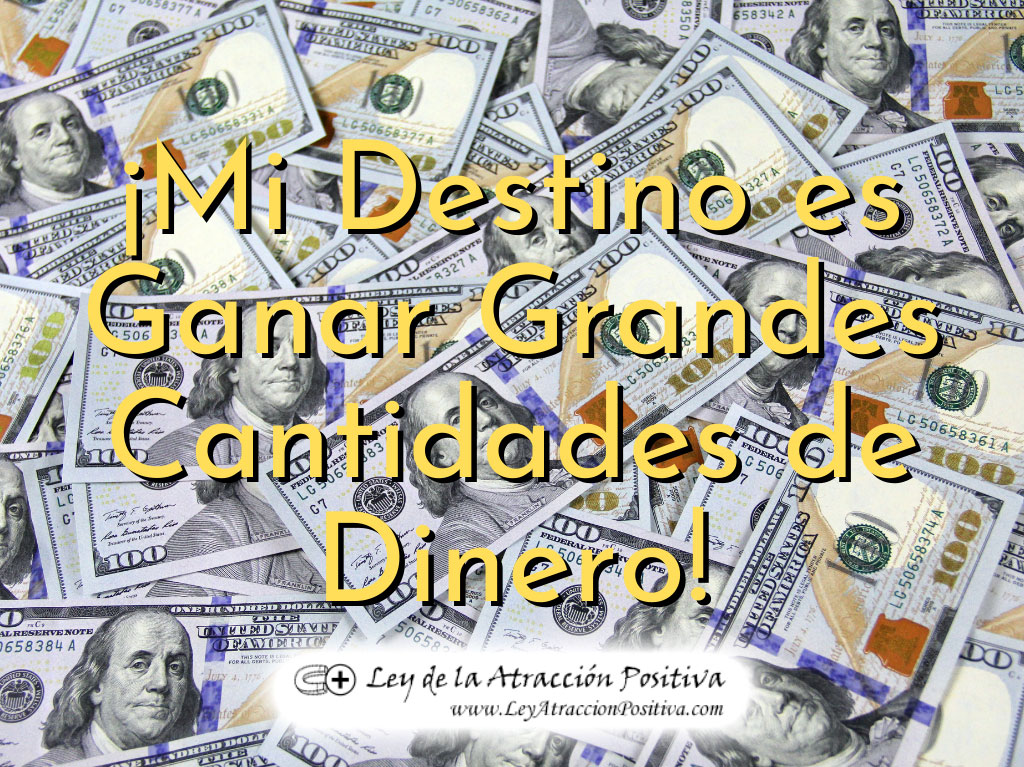 Afirmaciones para Ganar la Lotería: "¡Mi Destino es Ganar Grandes Cantidades de Dinero!"