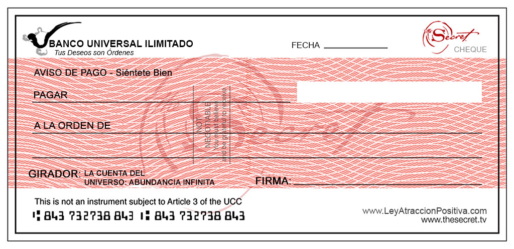 Cheque de la Abundancia