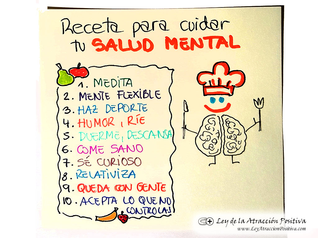 Receta para cuidar tu cuerpo y mente.