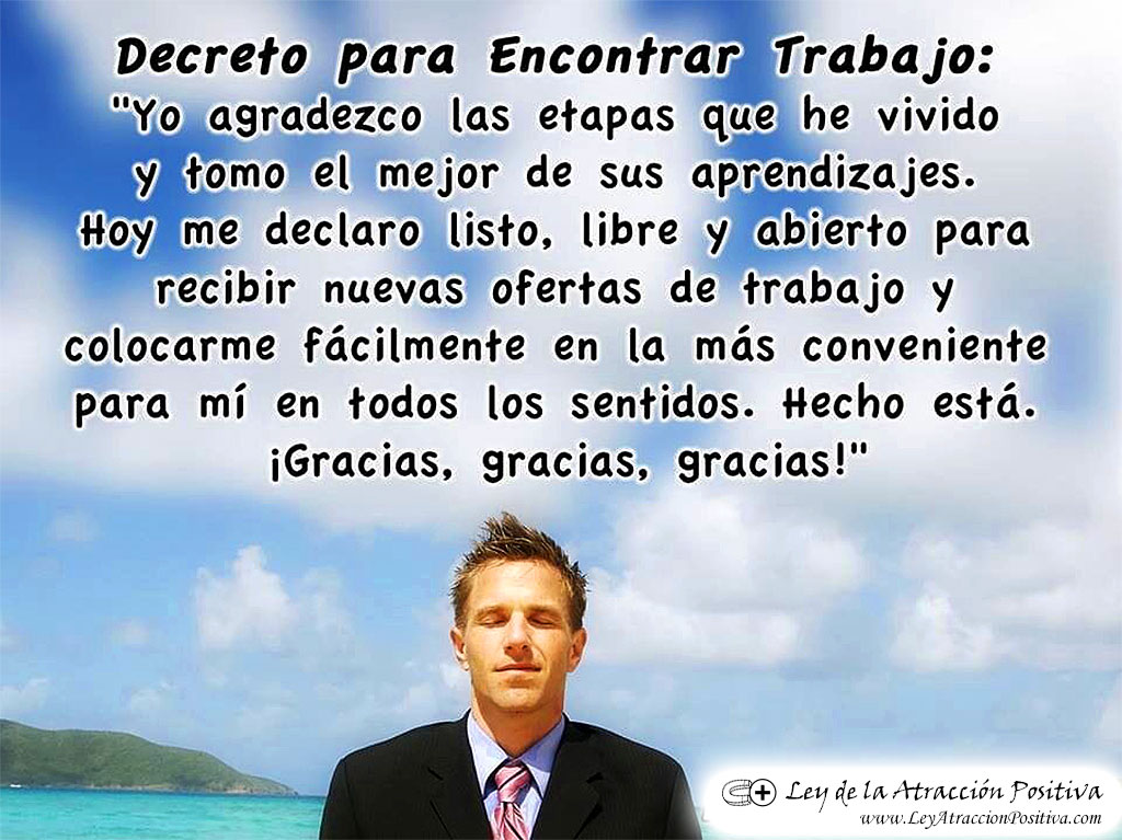 Atraer tu Trabajo Deseado - Decreto para Encontrar Trabajo