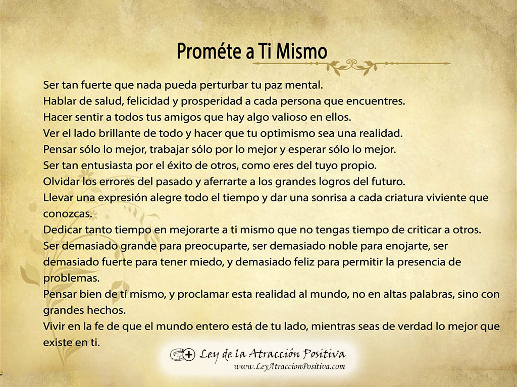El Credo del Optimista