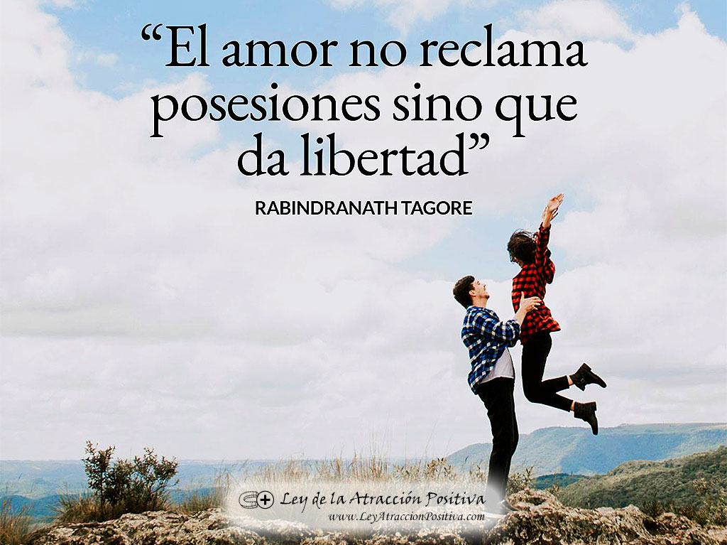 Test Lunar para Relaciones Negativas: "El amor no reclama posesiones, sino que da libertad." Rabindranath Tagore
