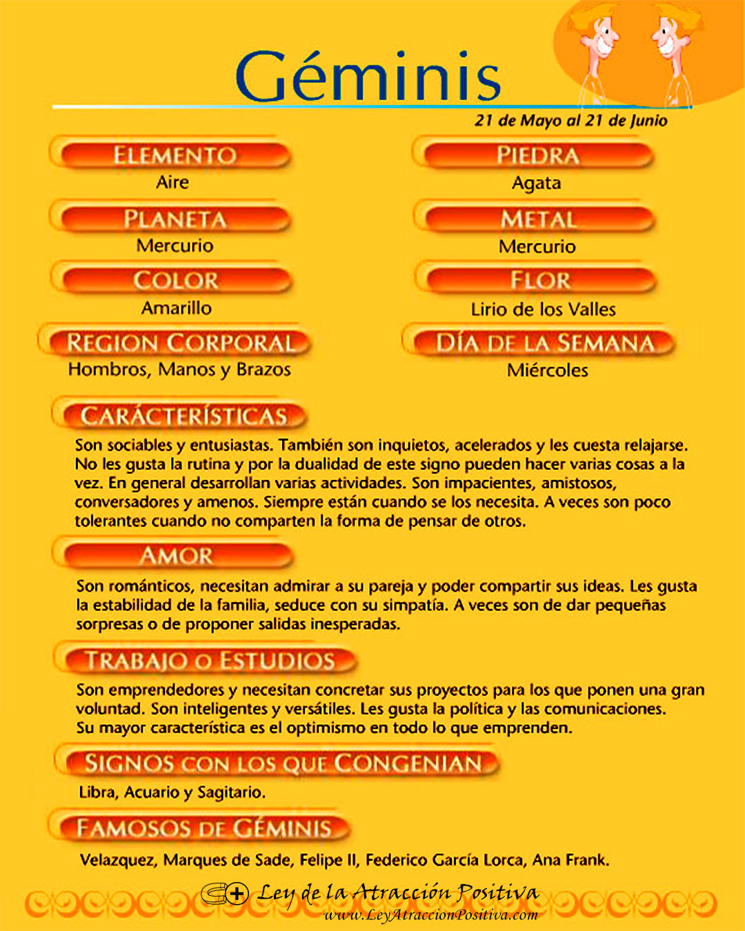 Personalidad de Géminis