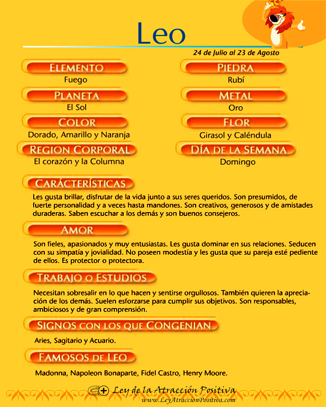 Personalidad de Leo