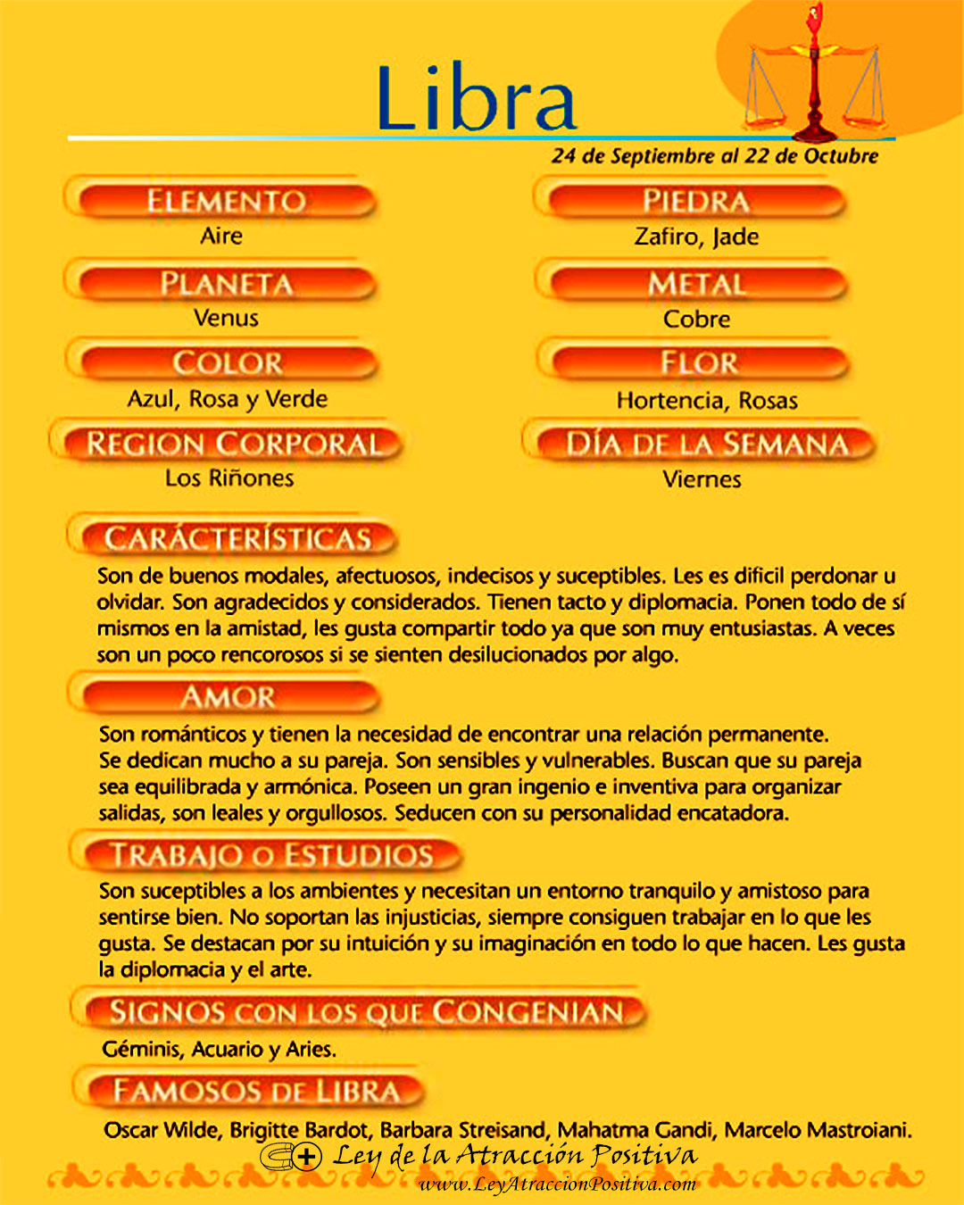 Personalidad de Libra