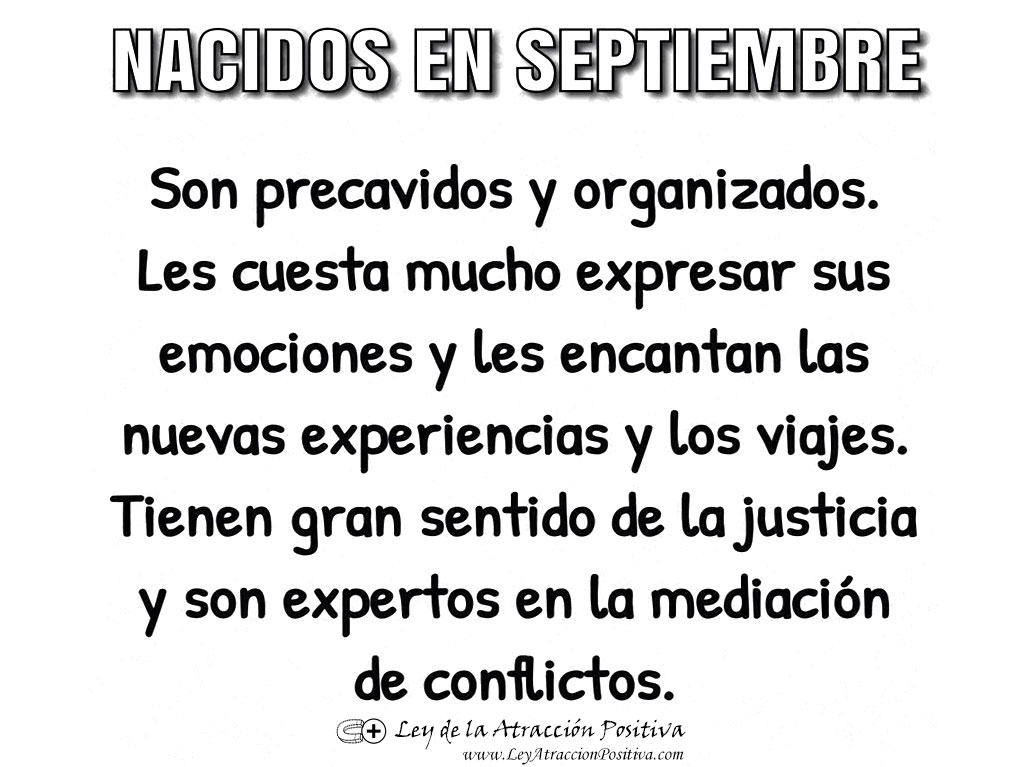 Personalidad de los Nacidos en Septiembre