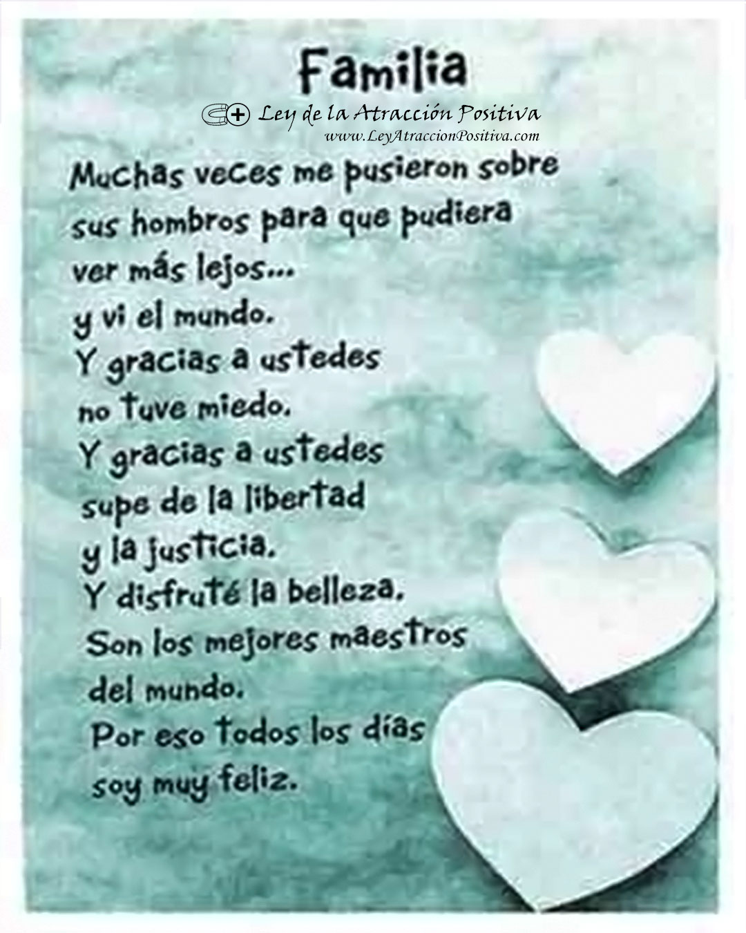 Agradecimiento Familia